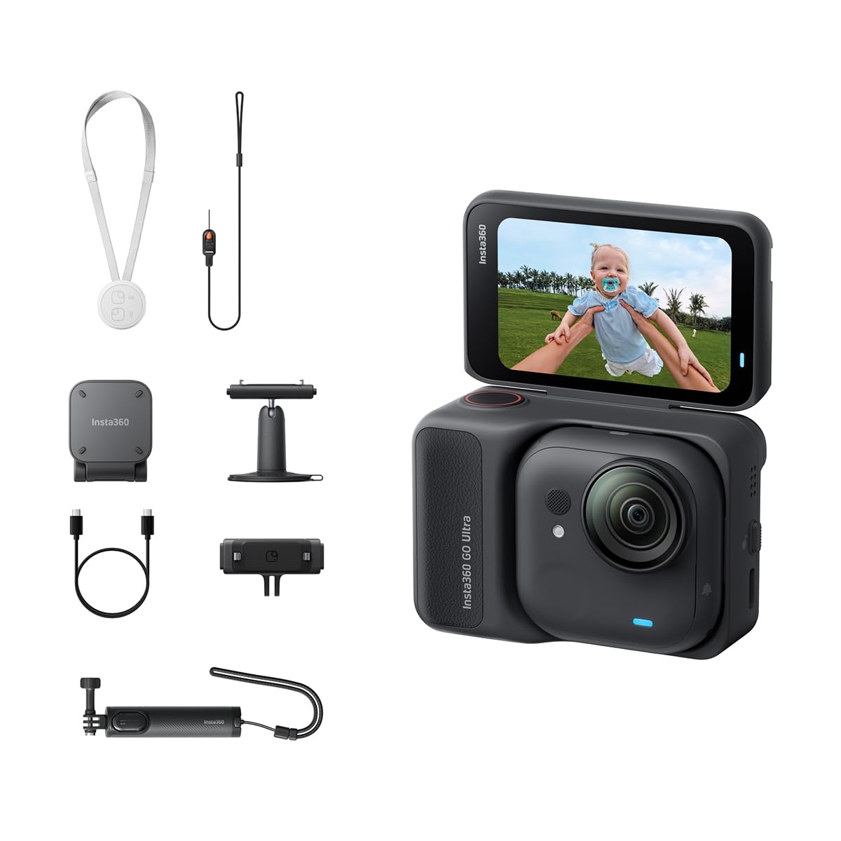 Insta360 GO Ultra 4K Action Camera Creator Bundle - Midnight Black