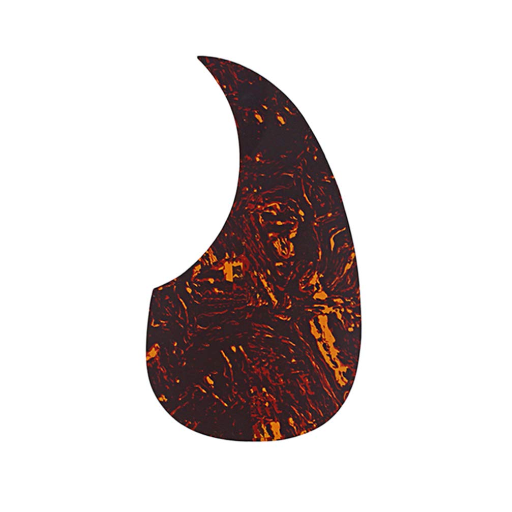 Milisten Coffee Tortoise Guitar Pickguard Self Adhesive Electric Guitar Pick Guard Scratch Plate for Guitar Replacement Parts 12