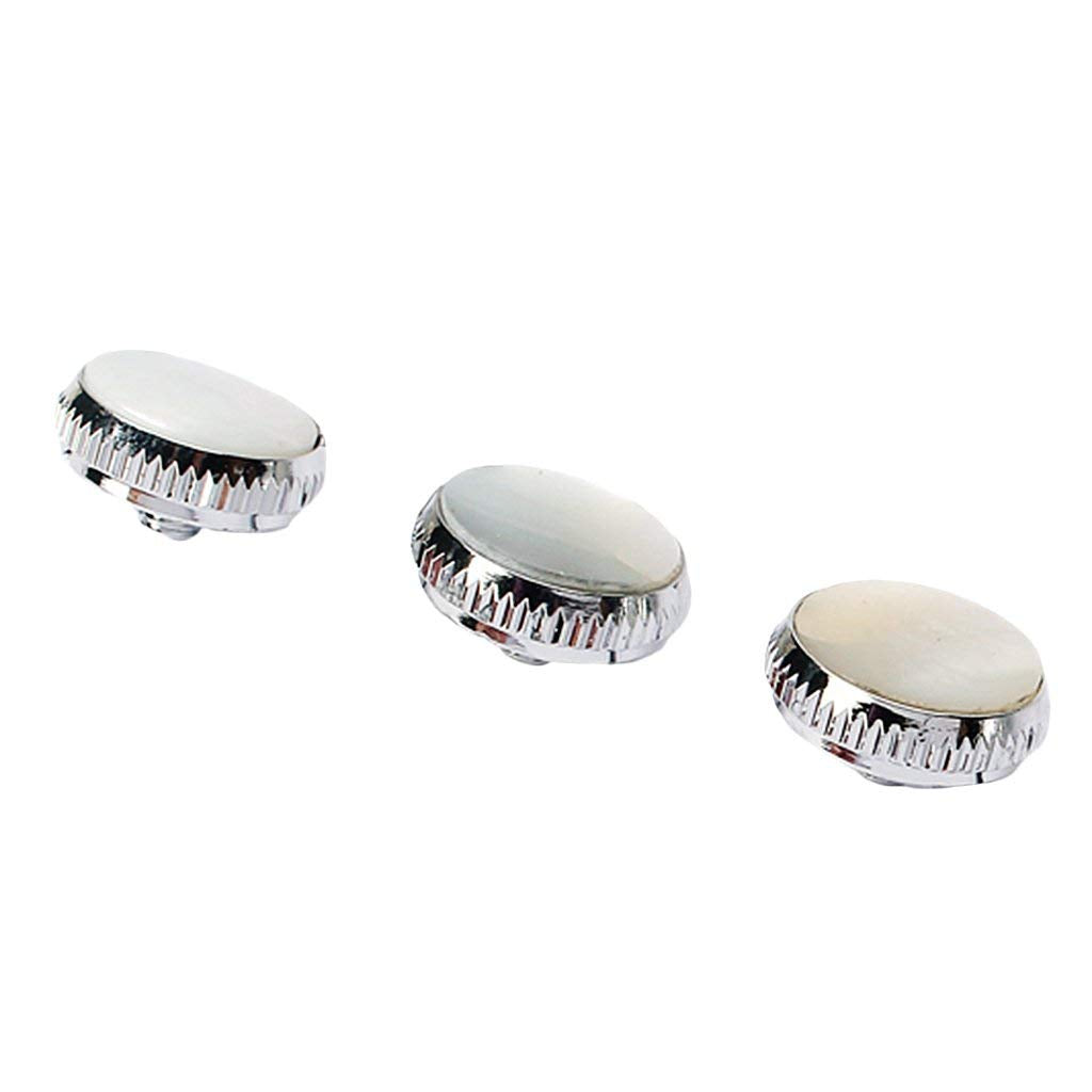 Liyafy Beige Shell Inlay Trumpet Finger Buttons For Trumpet Replacement 3 Pcs