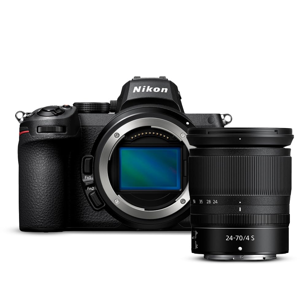Nikon Z 5 FX-Format Mirrorless Camera Body Bundle with Nikon NIKKOR Z 24-70mm f/4 S Lens (2 Items)