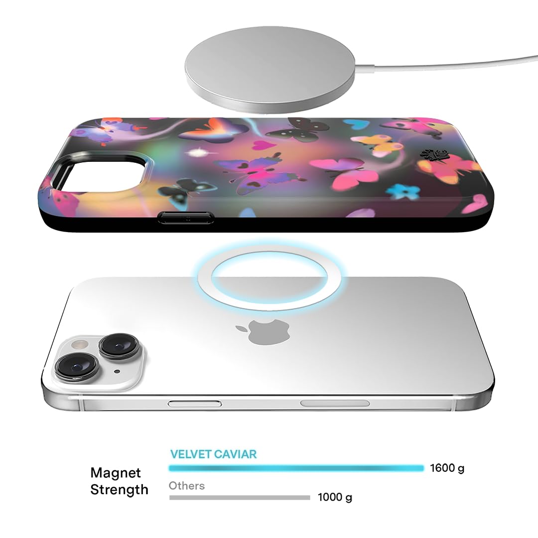 Velvet Caviar For Iphone 15 Case Butterfly   Compatible With Magsafe [8Ft Drop Tested]