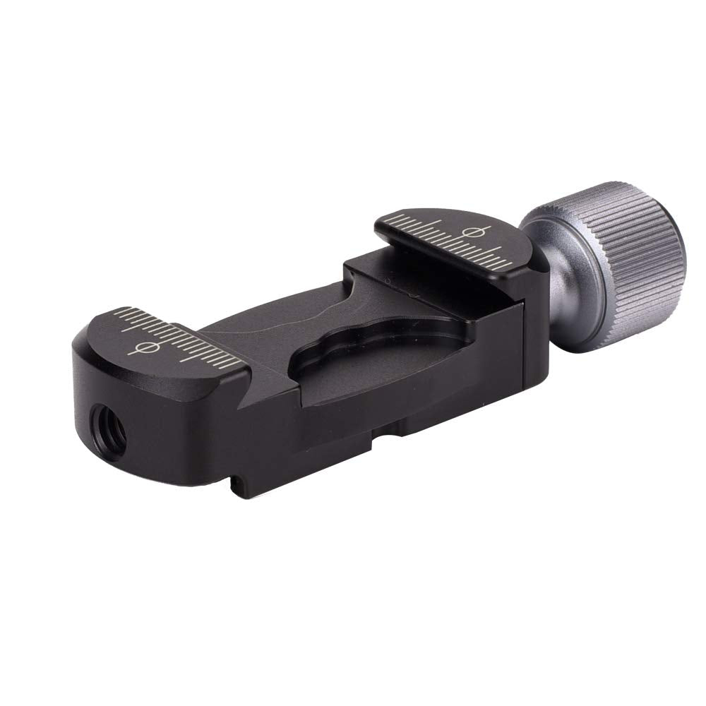 Universal Aluminum Arca Swiss Clamp With Hot Shoe Mount Adapter And 1/4'' Screw For Professional Camera L Bracket Quick Release