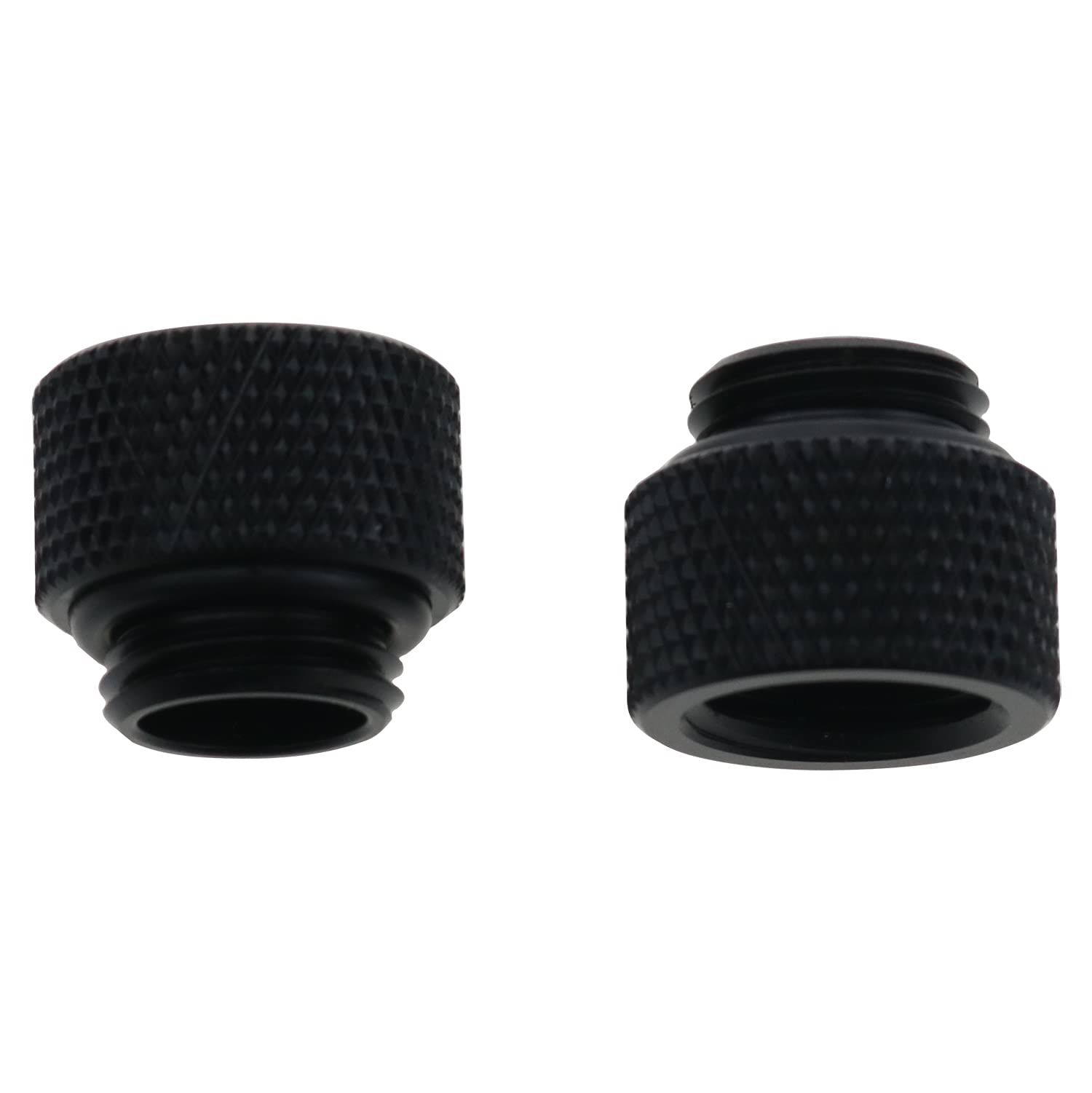 Czqc Water Cooled Extension Connector 2Pcs G1/4'' 10Mm Male To Female Extender Fitting Black