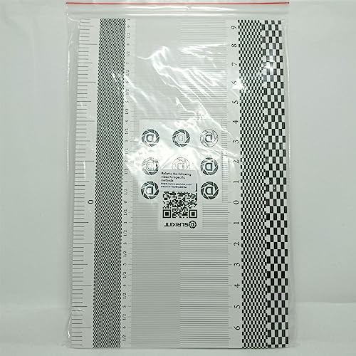 Dslrkit 28X18Cm Lens Focus Calibration Tool Alignment Ruler Folding Card (Pack Of 2)