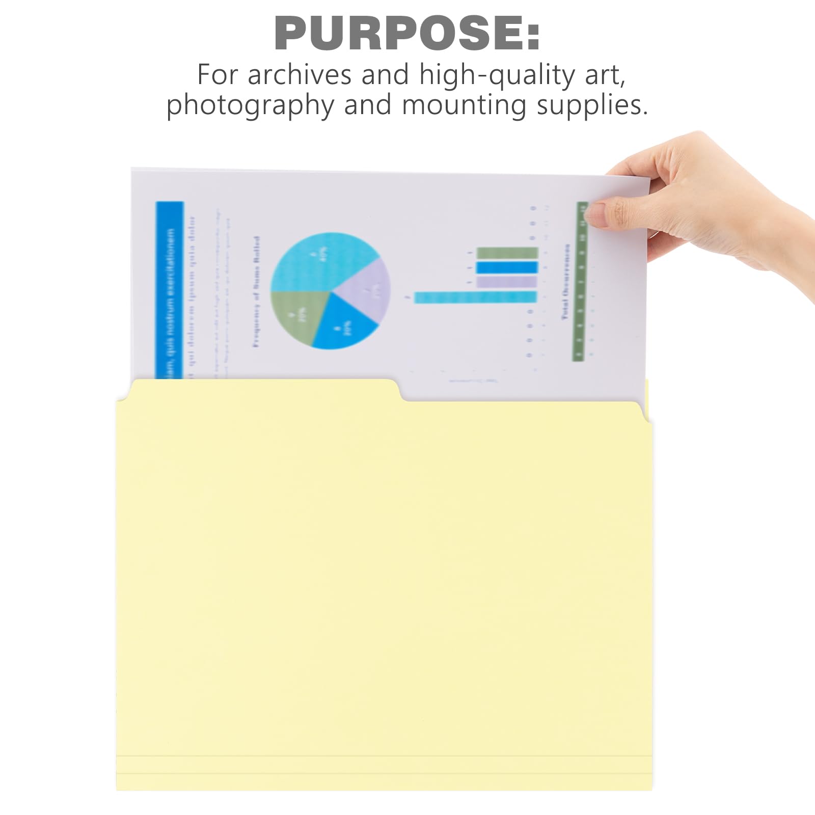 Lineco Archival Legal Size File Folders. Organize Important Documents, Prints, Photos. 9.5' X 14.75' With 1/2 Cut Tab, Acid Free, Lignin Free Light Tan 10 Pt. Perma/Dur Folder Stock. Pack Of 25