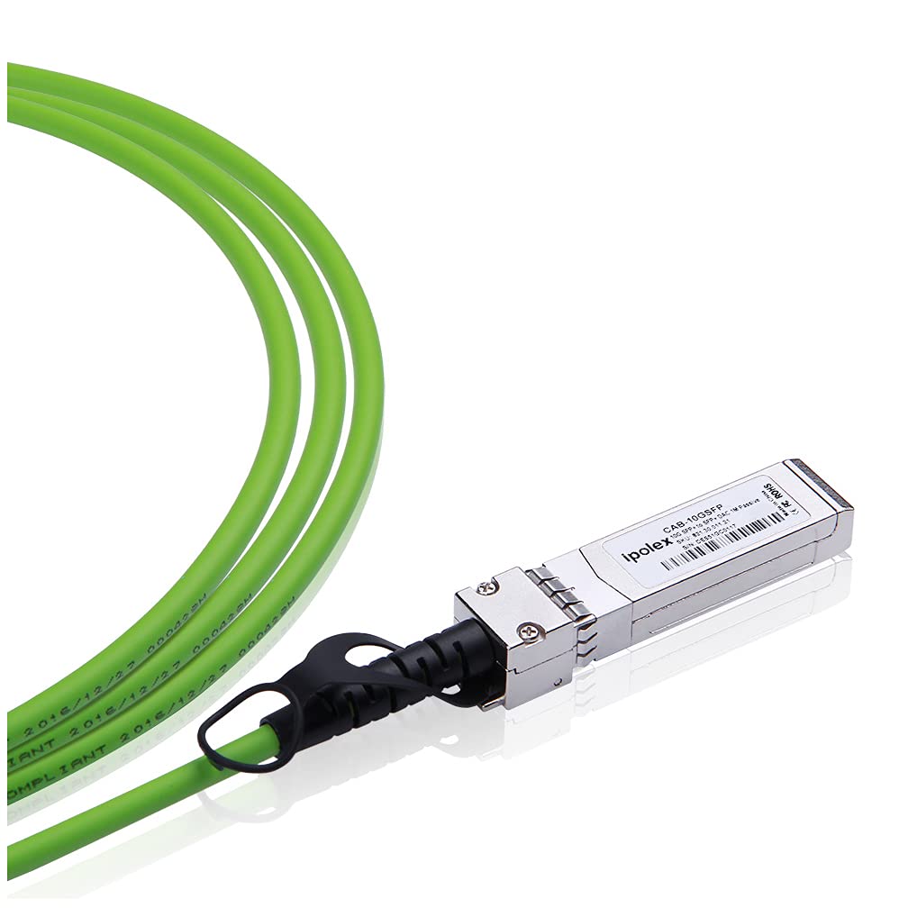 Colored 10G Sfp+ Twinax Cable, Direct Attach Copper(Dac) Passive Cable In Green, 3M (9.84Ft), For Cisco Sfp H10Gb Cu3M, Meraki,