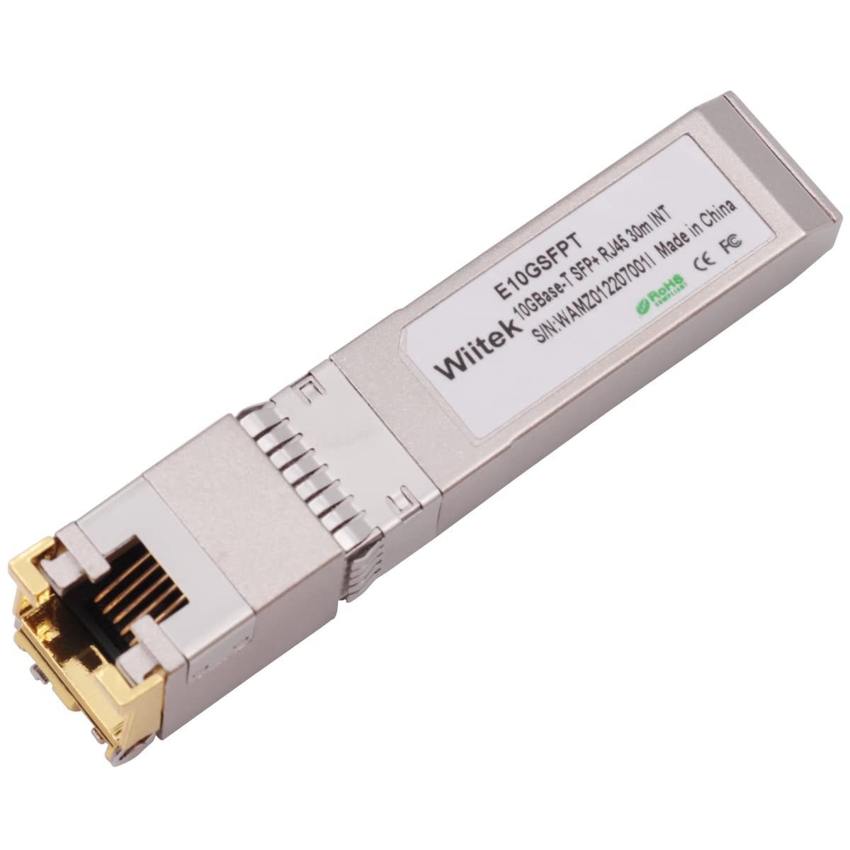 Wiitek 10G Sfp+ To Rj45 Copper Modules, 1.25G/2.5G/5G/10Gbase T Ethernet Copper To Sfp+ Transceiver Compatible For Intel E10Gsfp