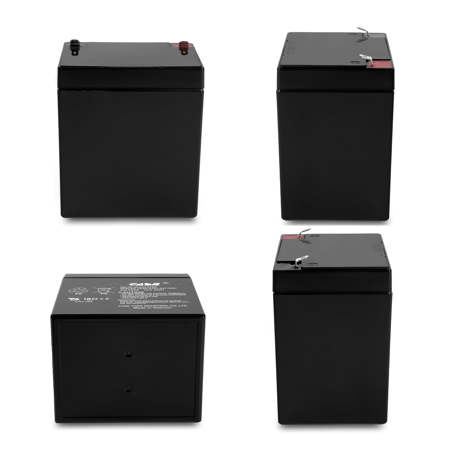 Casil 12V 5Ah Replacement Battery Compatible With Razor E125 E150 Electric Scooter Battery   2 Pack