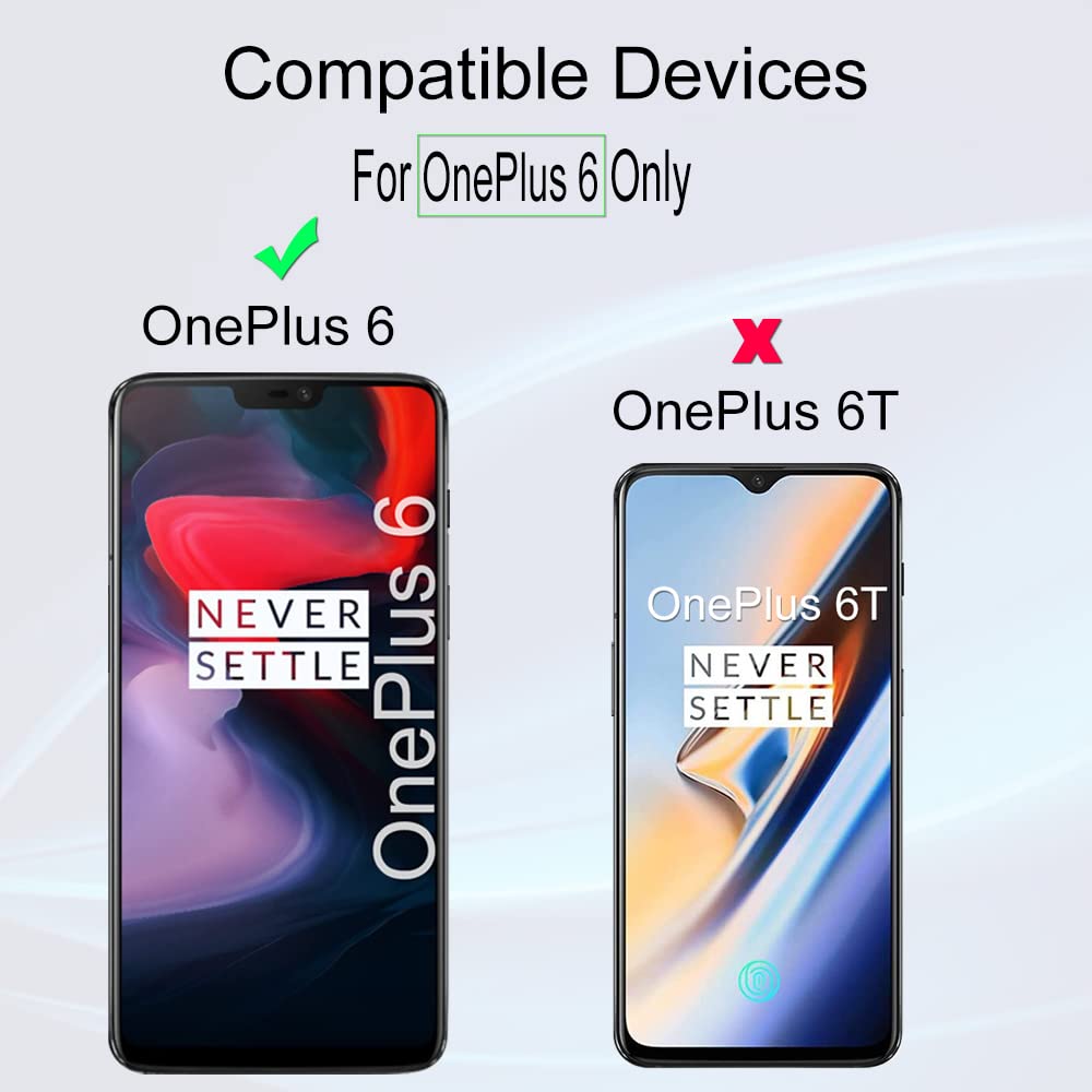 Ibywind Screen Protector For Oneplus 6,With 2Pcs Tempered Glass,1Pc Backing Carbon Fiber Film [Fingerprint Reader,Easy To Instal