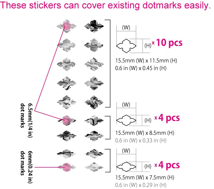 Fretboard Markers Inlay Stickers Decals For Guitars, Bass & Ukuleles   Traditional Slotted Diamonds   Abalone Mix