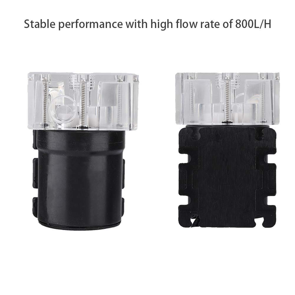 Hakeeta 800L/H High Flow Computer Water Pump,Noiseless Water Cooling Pump For Cpu Pc Computer Cooling System,G1/4 Thread,Waterpr