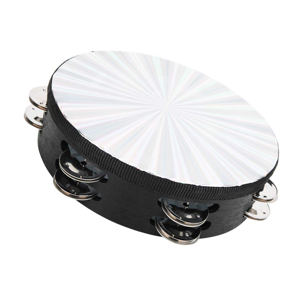 Durable Tambourine, Exquisite Stability Double Row Jingles, for Family Friends