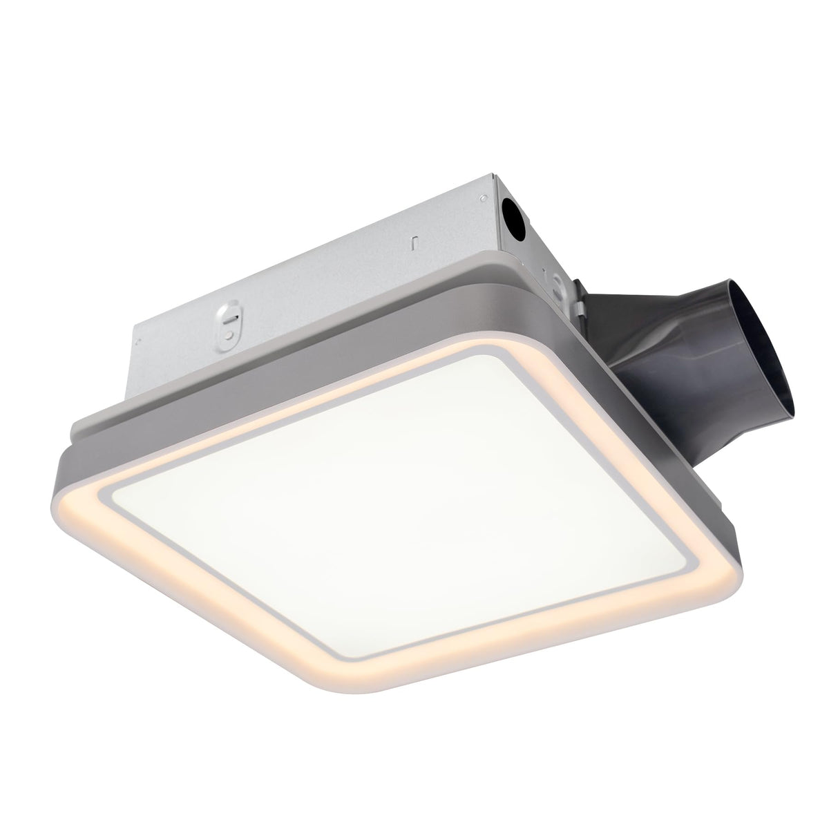 Akicon Bathroom Exhaust Fan With Light, 50 80 100 Cfm Dc Motor, 1.2 Sones Bathroom Vent Fan, 3Cct Led Light 2700K/4000K/5500K Wi