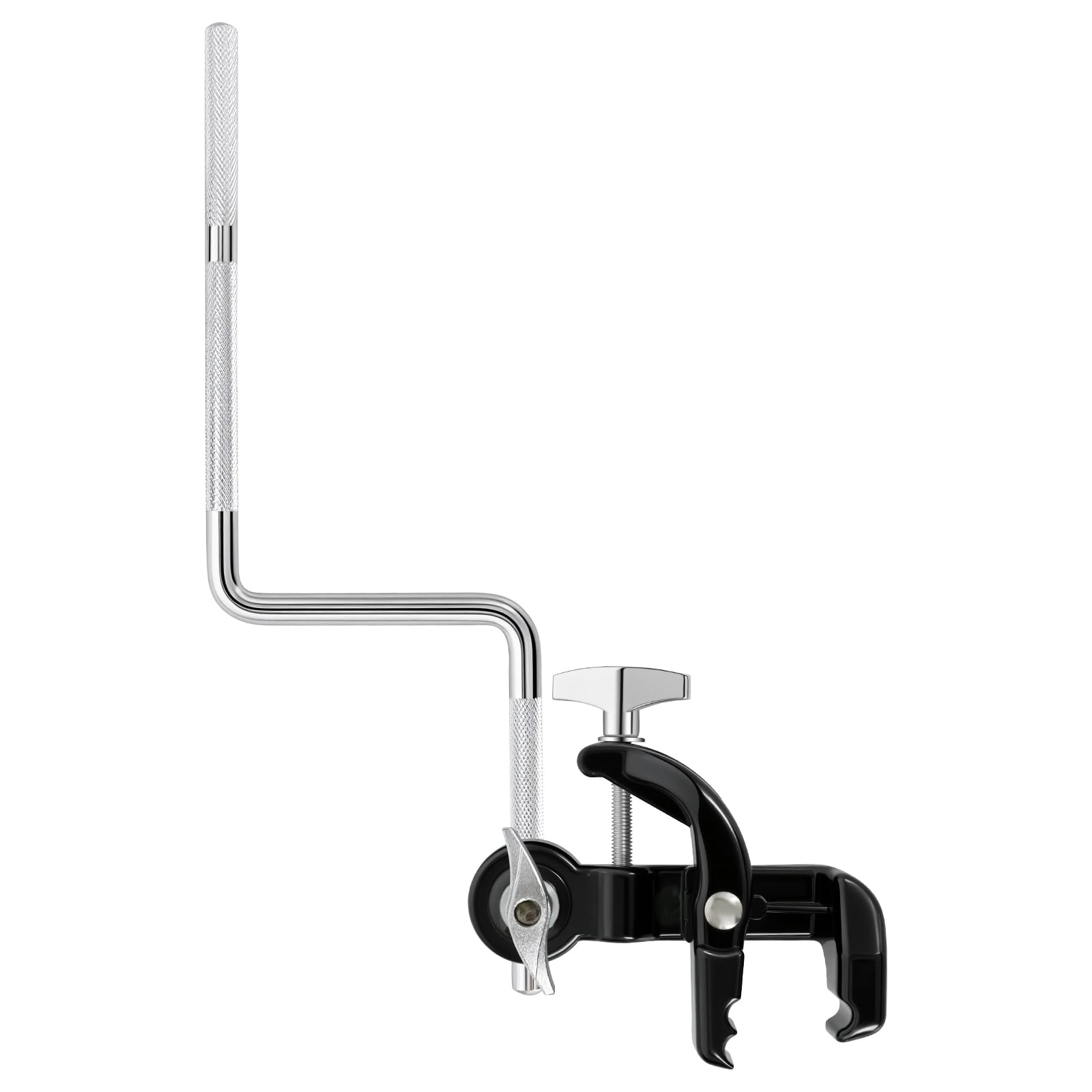 RANMING Jaw Drum Mount Universal Cowbell Clamp Bracket High-Strength Alloy Steel Holder for Cowbell and Tambourine Ideal for Dru