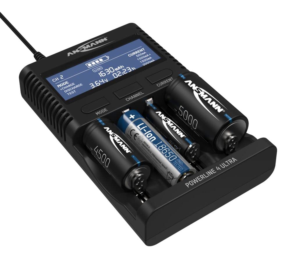 Ansmann Powerline 4 Ultra Battery Charger And Capacity Tester