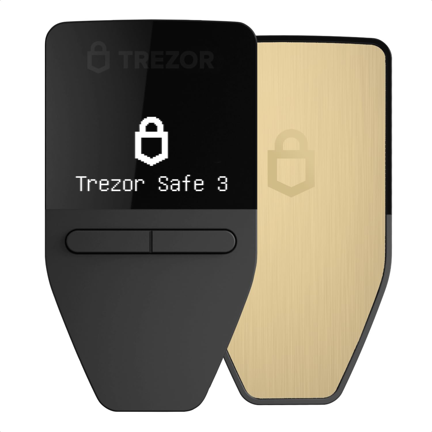 Trezor Safe 3   Passphrase & Secure Element Protected Crypto Hardware Wallet   Buy, Store, Manage Digital Assets Simply And Safely (Solar Gold)