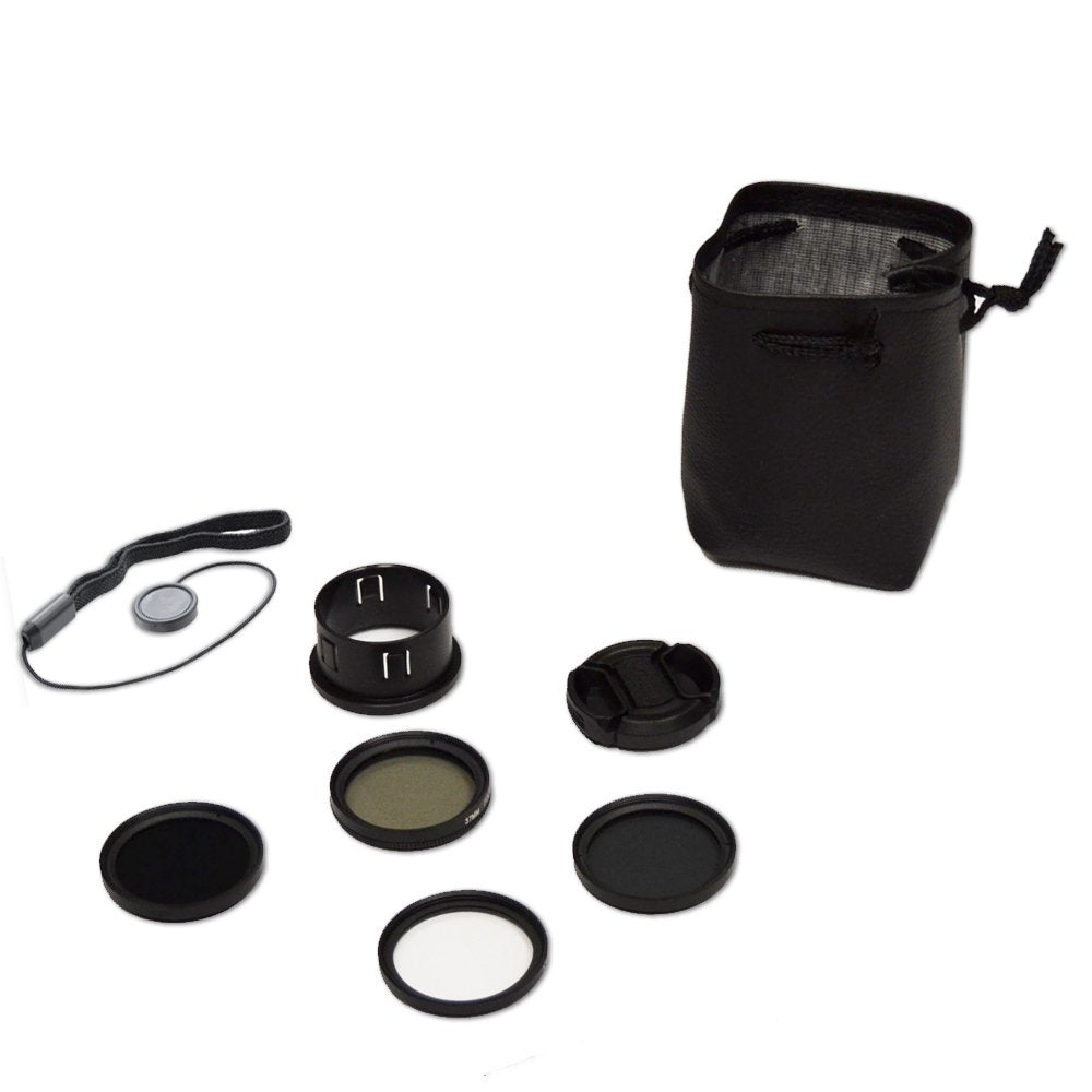 37Mm Filter Kit For Dji Phantom 3 Series Drones. Kit Includes: Cpl, Nd4, Nd8, Uv, Lens Cap, Cap Keeper + Ecostconnection Microfi