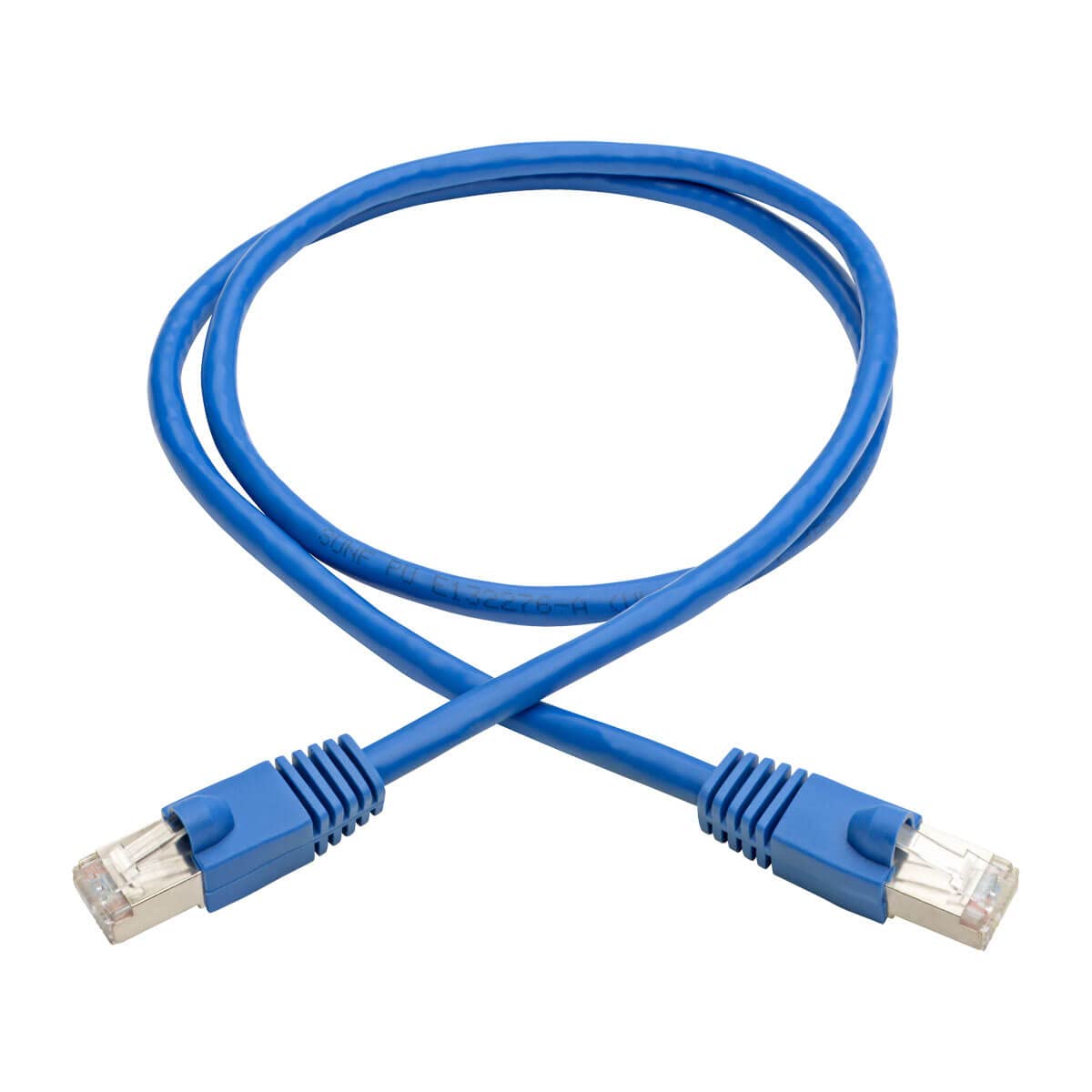 Tripp Lite Cat6A 10G Ethernet Cable, Snagless Molded Stp Network Patch Cable (Rj45 M/M), Blue, 3 Feet / 0.9 Meters, Manufacturer