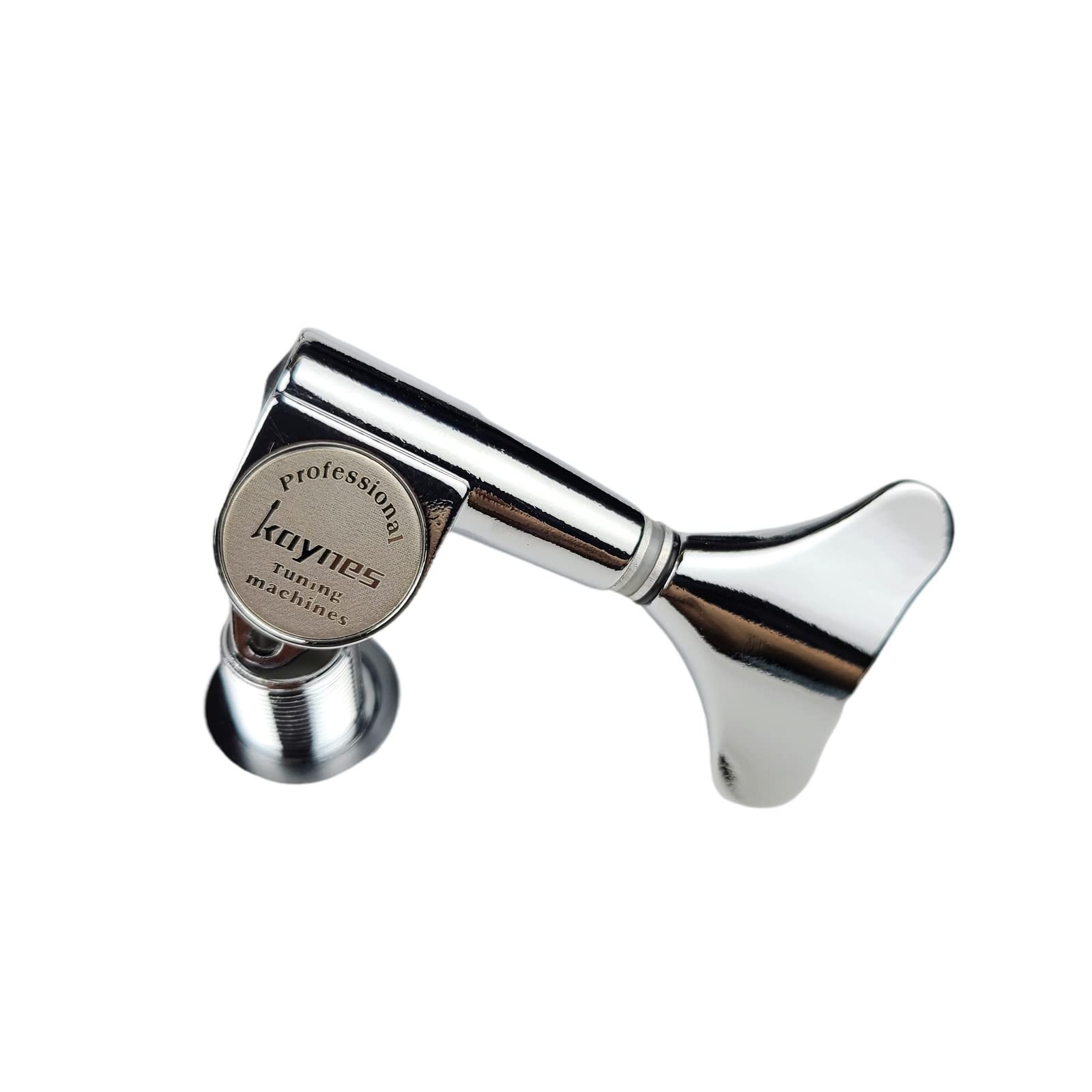 Kaynes Guitar Bass Tuners   1:18 Ratio Chrome Silver Headstock Sealed Machine Heads Tuners Closed Tuning Key Pegs Replacement Fo