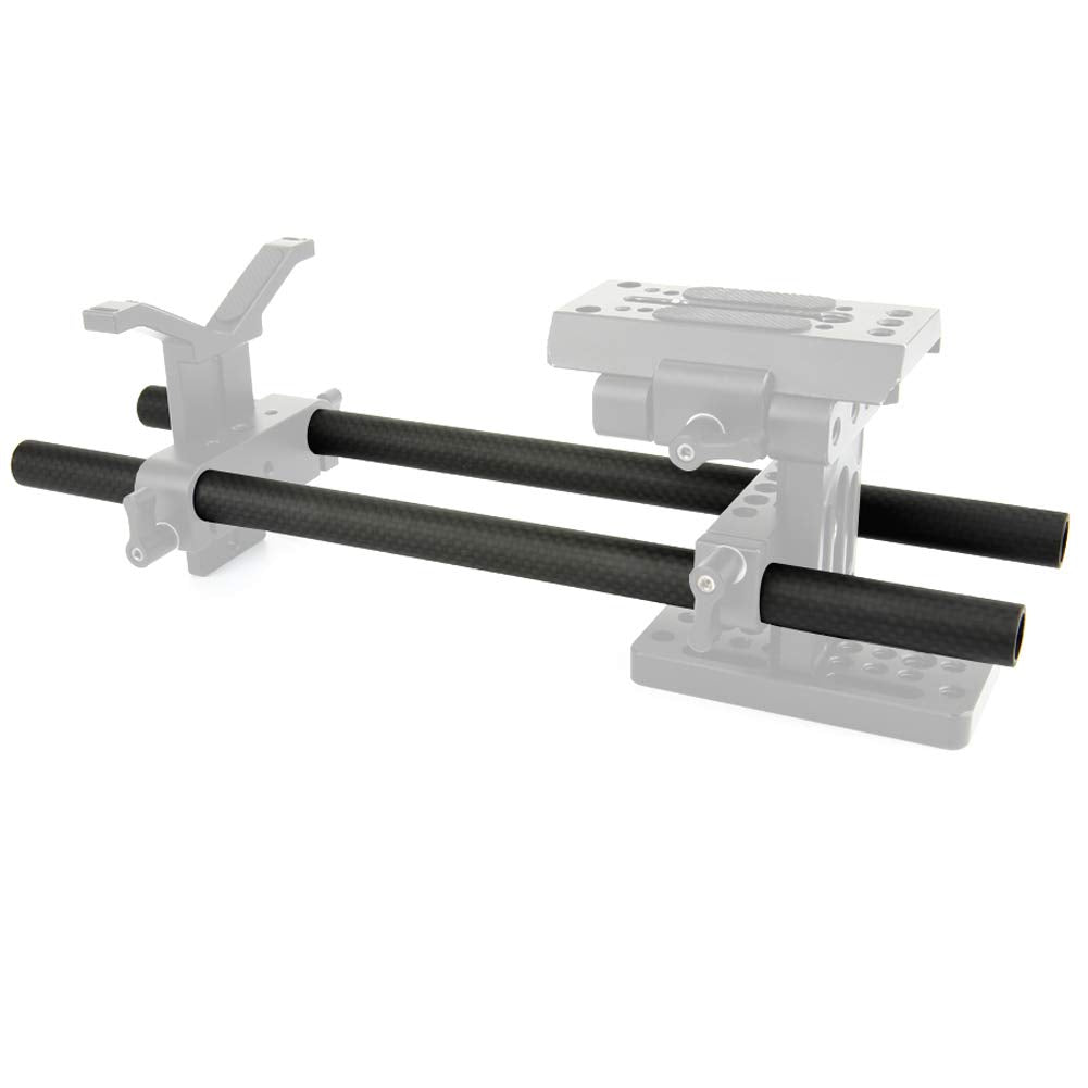 Niceyrig Carbon Fiber 15Mm Rod 12 Inch For Rod Rail Support System, Dslr Shoulder Rig, Pack Of 2 011