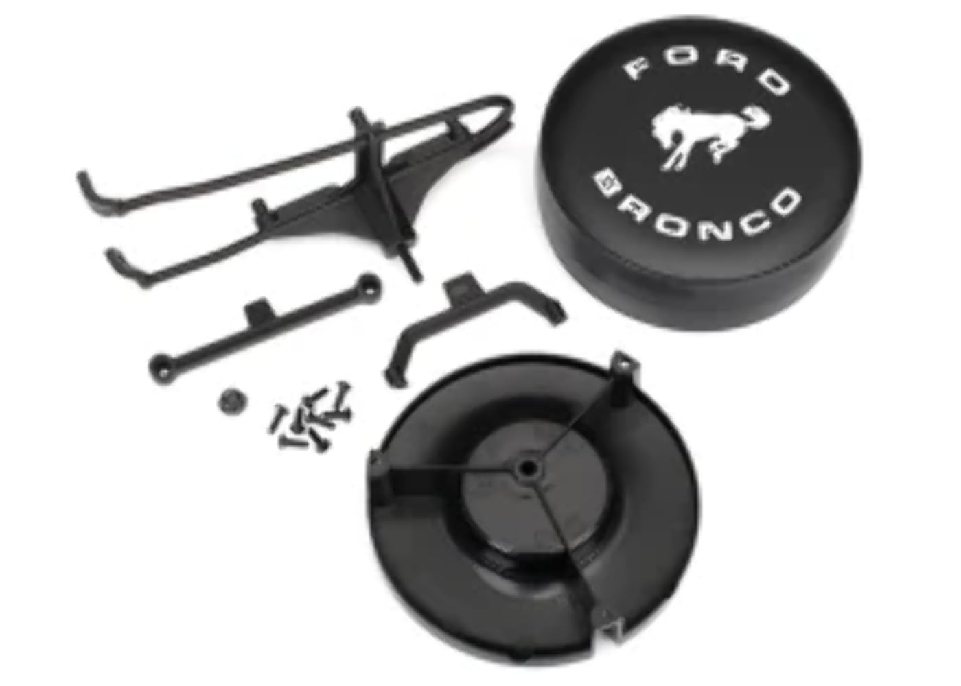 Traxxas 8074 Ford Bronco Spare Tire Mount For The Trx 4, Black