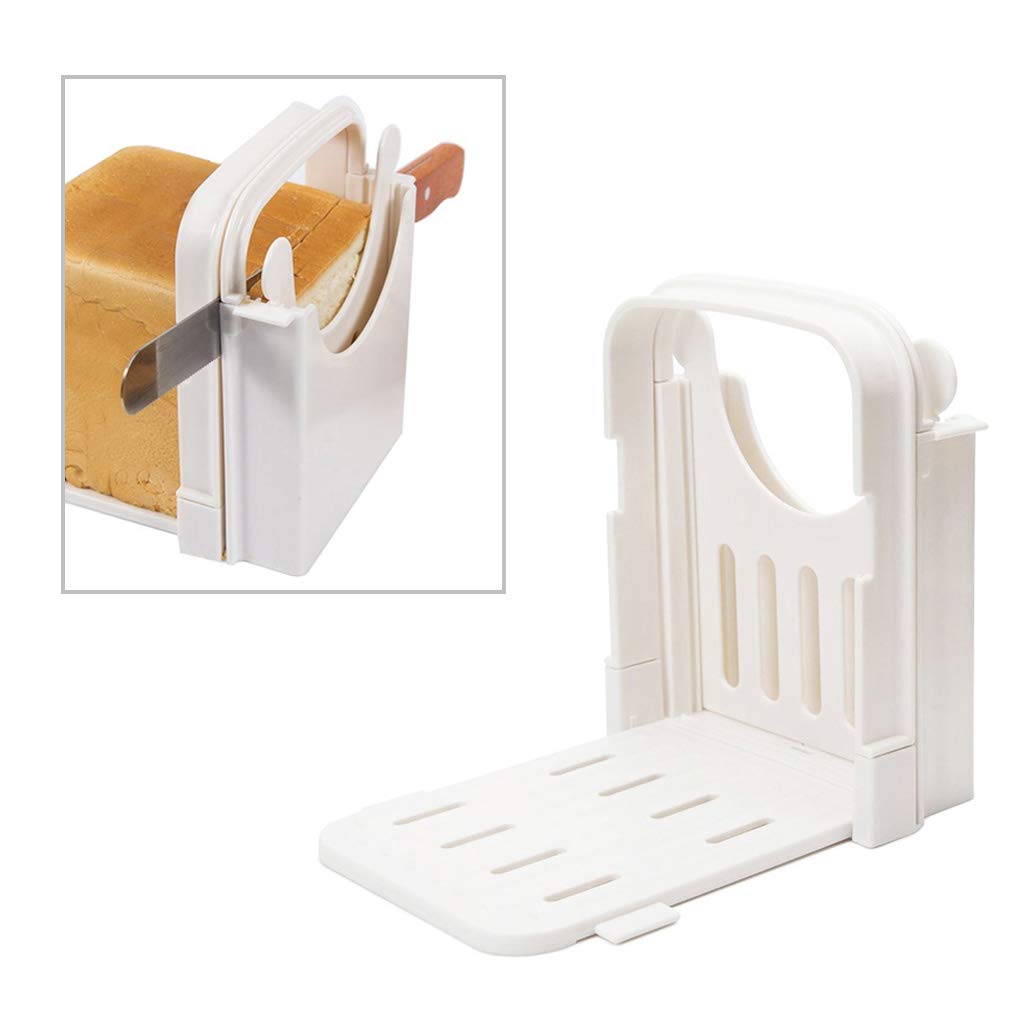 DSDecor Bread Slicer Foldable Bread Cutting Guide with 5 Slice Thickne ...