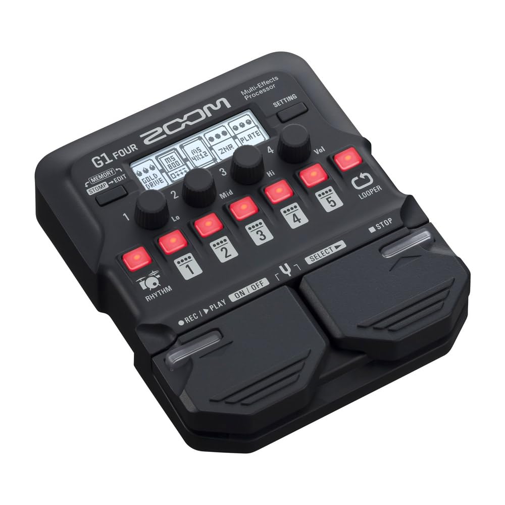 Zoom G1X Four Multi-Effects Processor With Expression Pedal For Electric Guitar