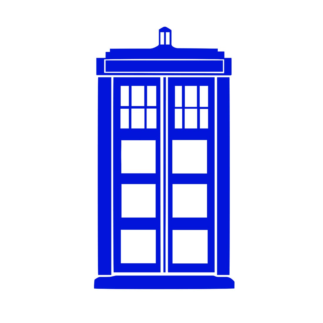 Bargain Max Decals - Tardis DW Whovian Sticker Decal Notebook Car Laptop 8 (Blue)
