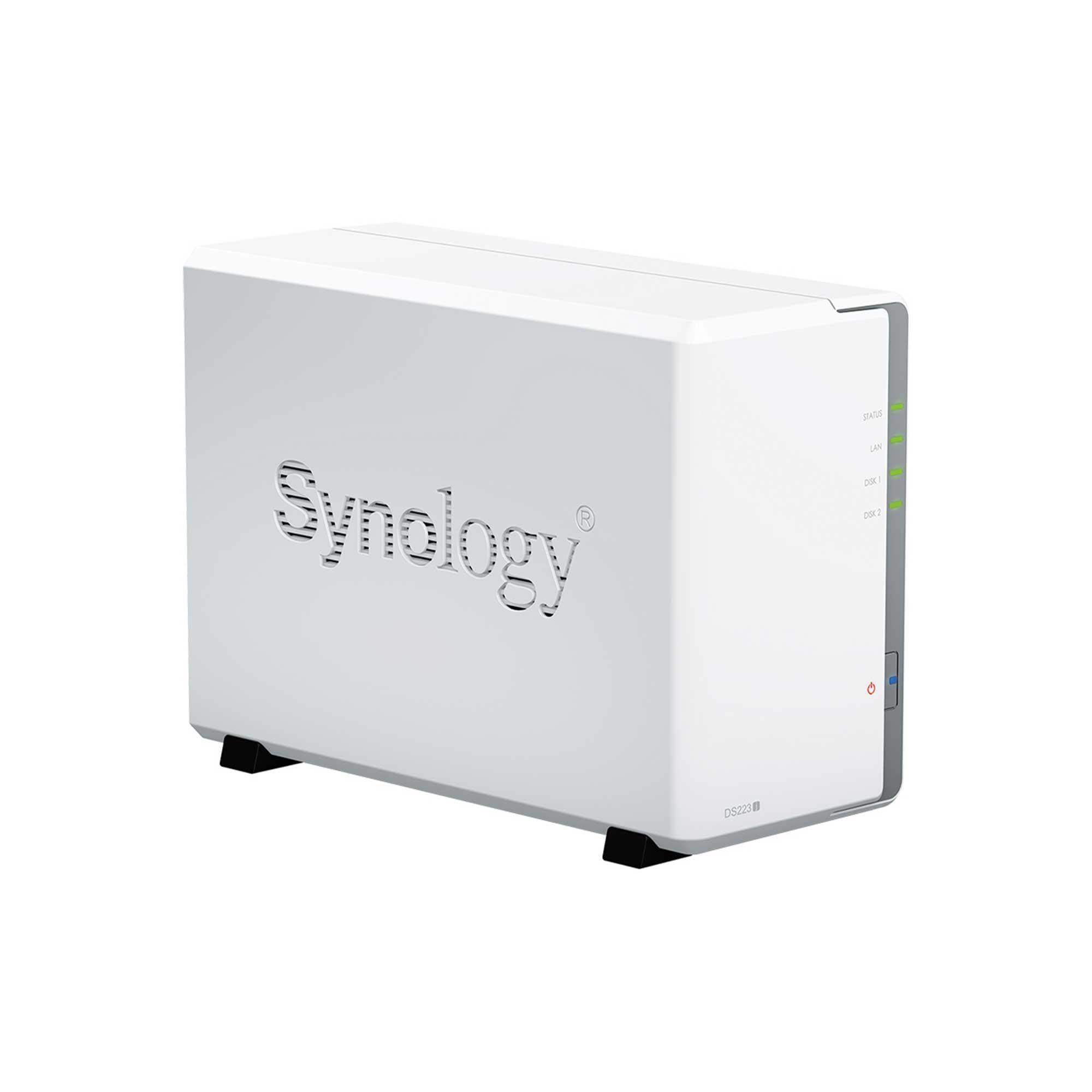 Synology Ds223J 2-Bay Diskstation Nas (Realtek Rtd1619B 4-Core 1.7 Ghz 1Gb Ddr4 Ram 1Xrj-45 1Gbe Lan-Port)