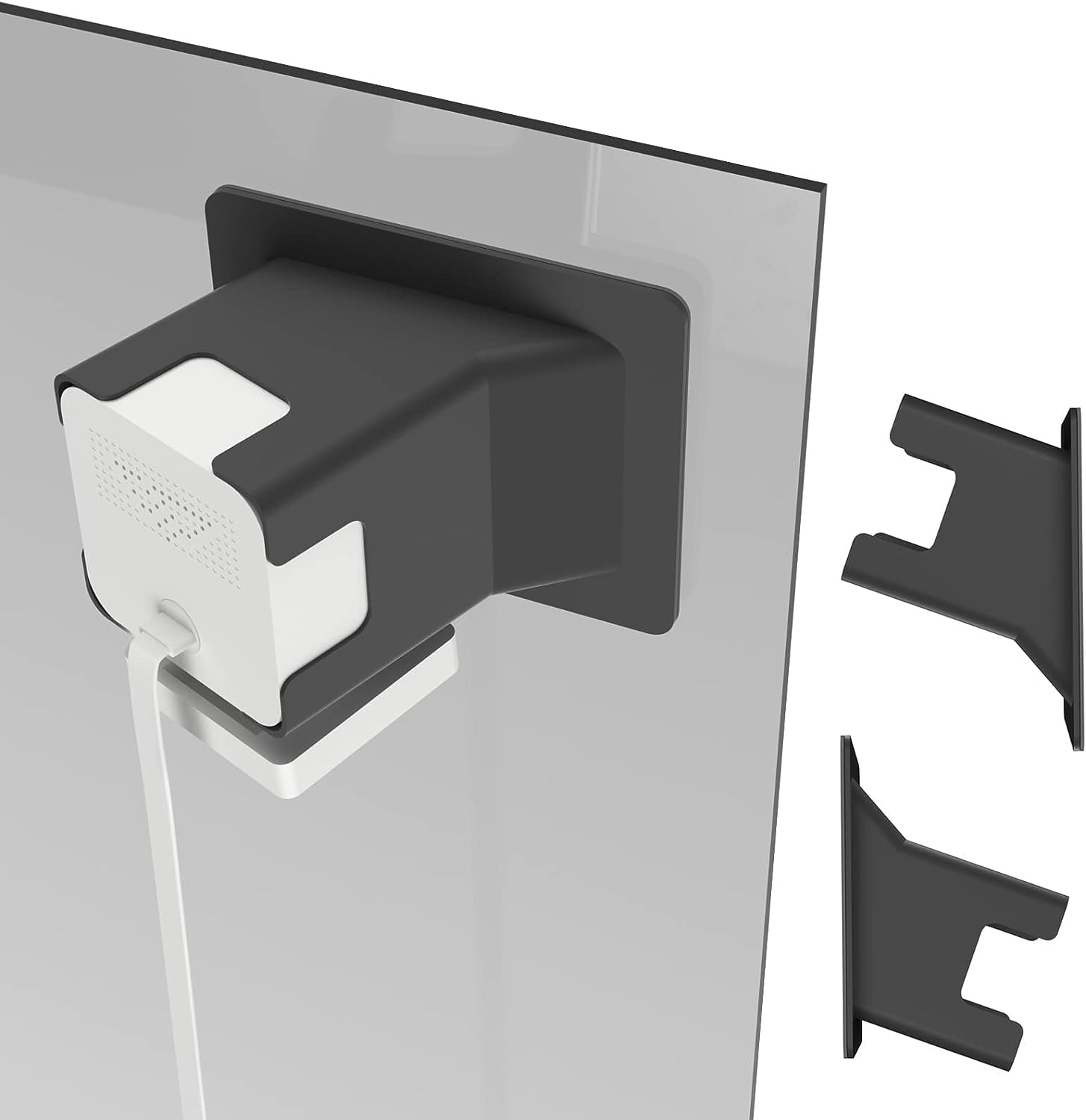 Angled Window Mount For Wyze Cam V4 Cam V3 , Tilts 20 Degrees In All Directions , Through Window Use Cam V4 (Black, Pack Of 2)