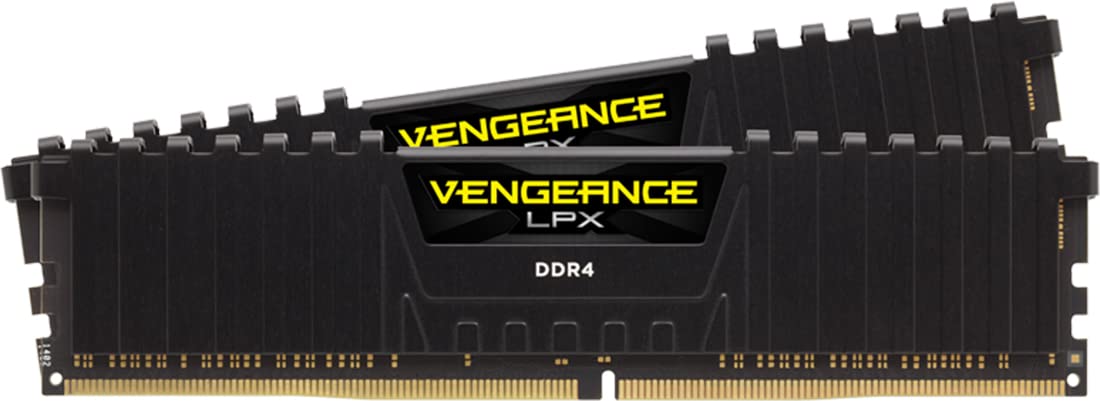 CORSAIR VENGEANCE LPX DDR4 RAM 32GB (2x16GB) 3600MHz CL18-22-22-42 1.35V Intel AMD Desktop Computer Memory - Black (CMK32GX4M2D3
