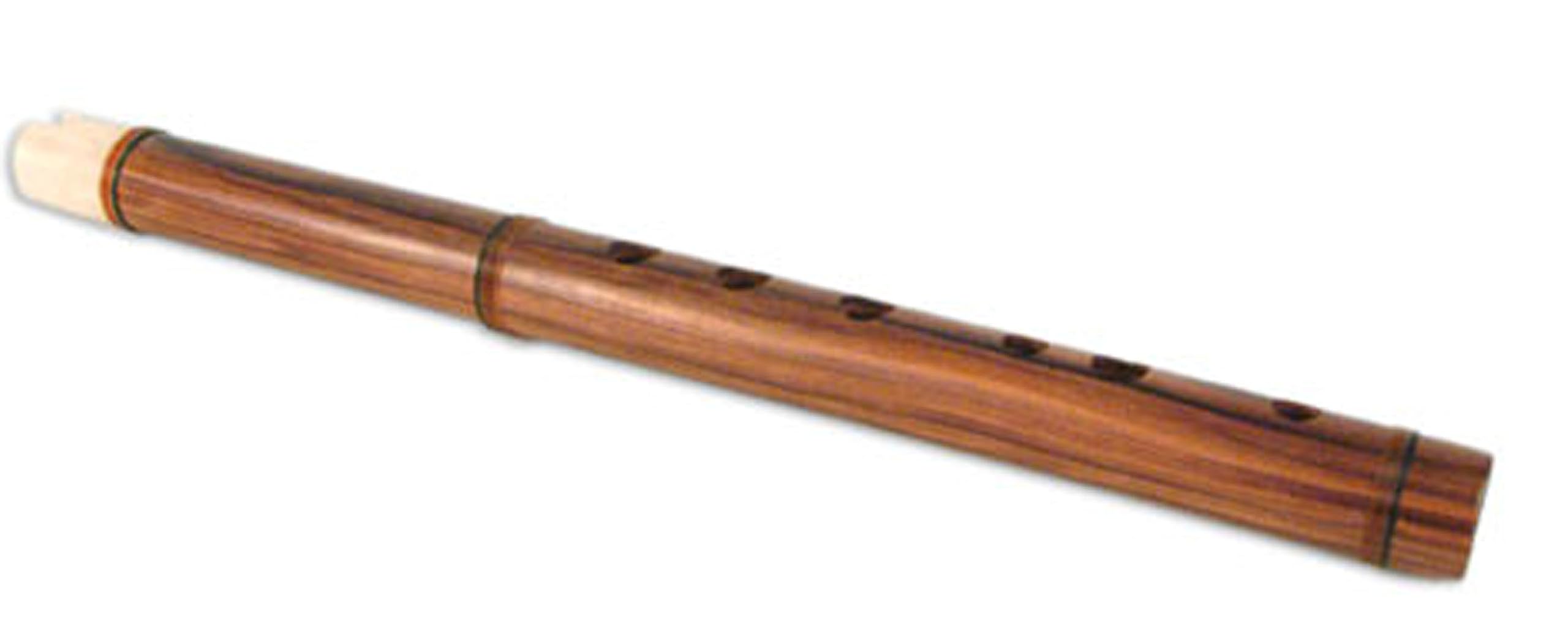 Novica Wooden Andean Quena Flute With Cow Bone Mouthpiece And Carrying Case, Song Of The Andes'