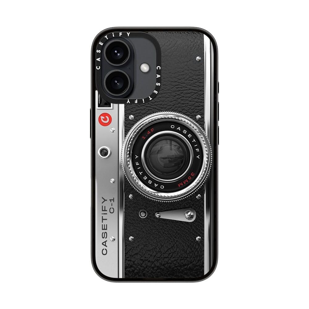 Casetify Compact Case For Iphone 16 [Lightweight / 4 Ft. 2X Military Grade Drop Protection/Slim]   Camera Case   Classic   Clear
