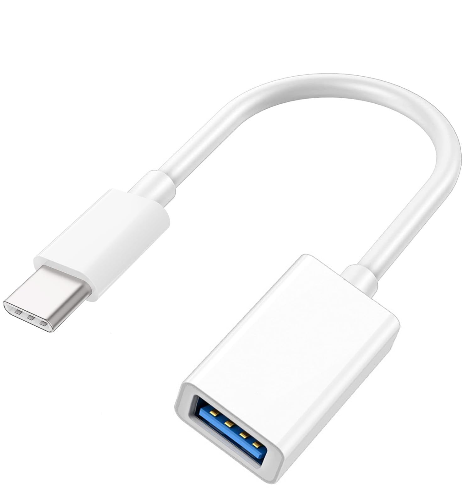 USB-C to USB Adapter for iPhone 15 16 17 MacBook Pro Air 2025 iMac iPad mini Pro, Apple MFi Certified USB OTG Cable Converter Su