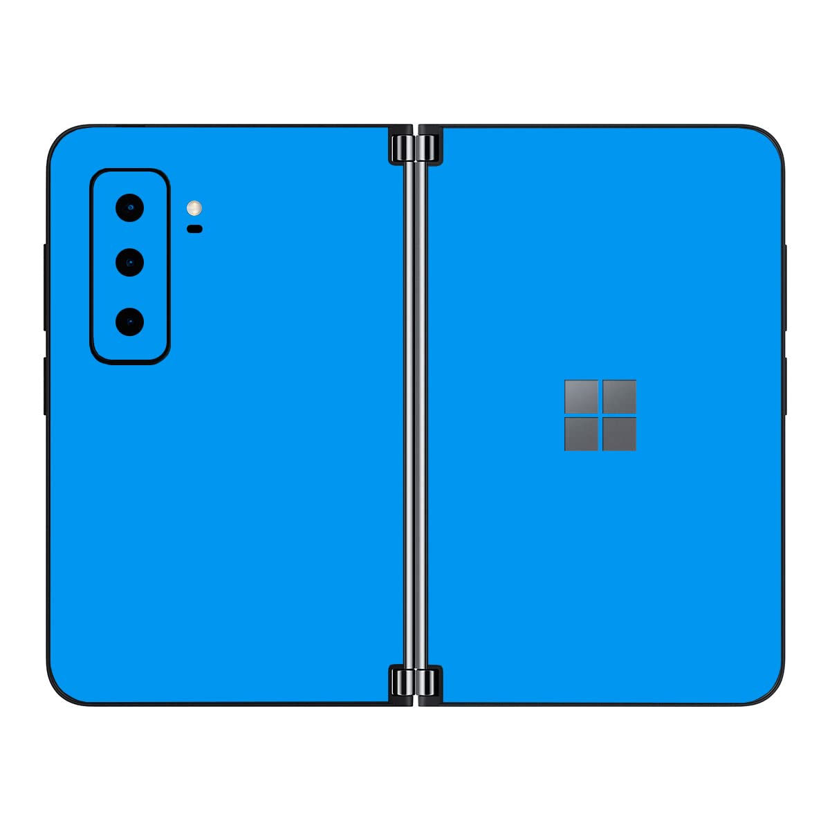 SopiGuard Sticker Skin for 2021 Microsoft Surface Duo 2 2nd Gen Edge-to-Edge Front and Rear Panels Vinyl Decal (UltraMatte Blue)