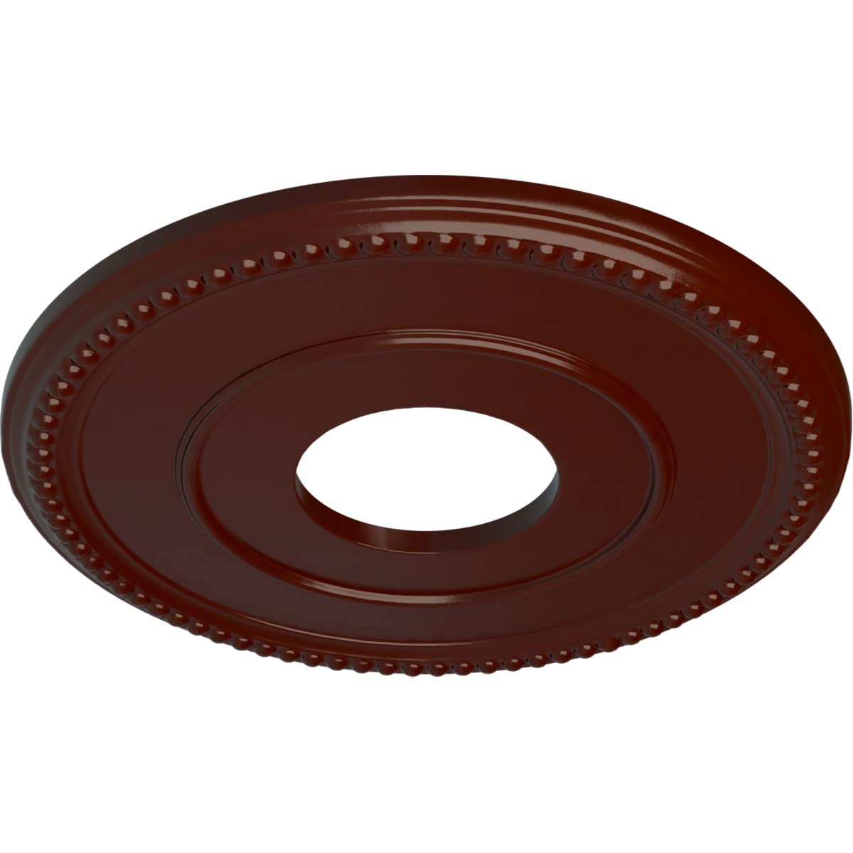 Ekena Millwork Cm12Brbmf 12 1/2Od X 3 7/8Id X 3/4P Bradford Ceiling Medallion, Brushed Mahogany