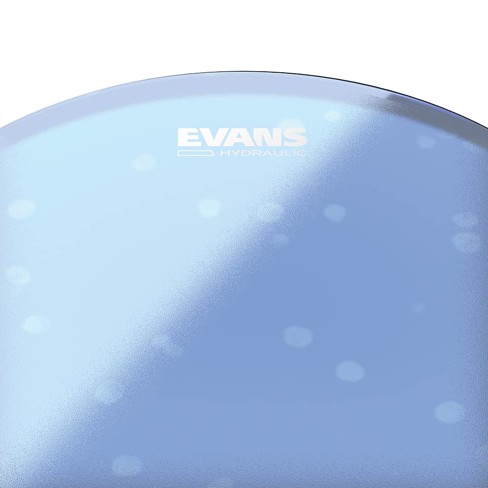 Evans Drum Heads   Snare Drum Head   B13Hbg   Hydraulic Blue Coated Drumhead   13 Inch