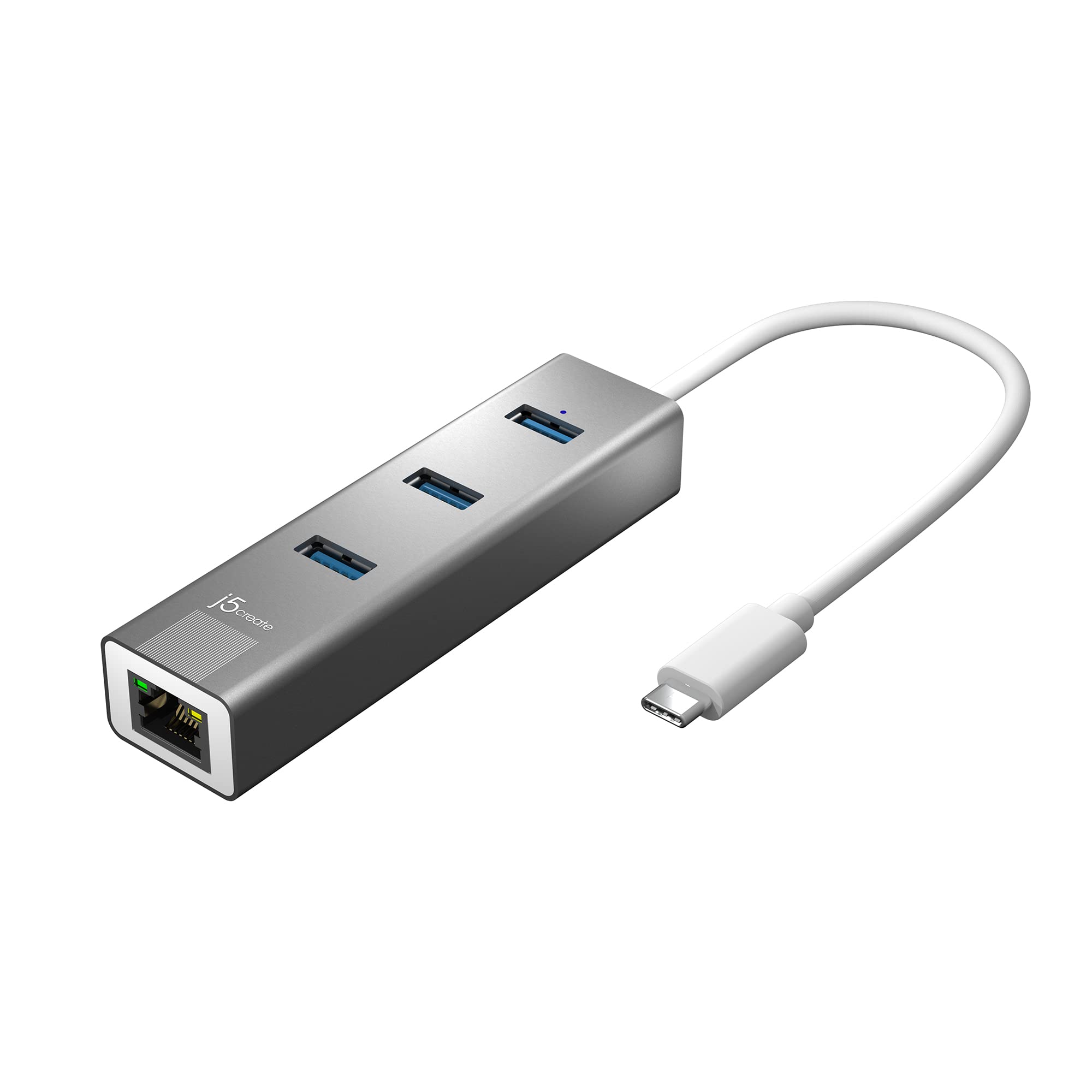 j5create Accessory JCH474 USBC 3Port Hub with Gigabit Ethernet Retail
