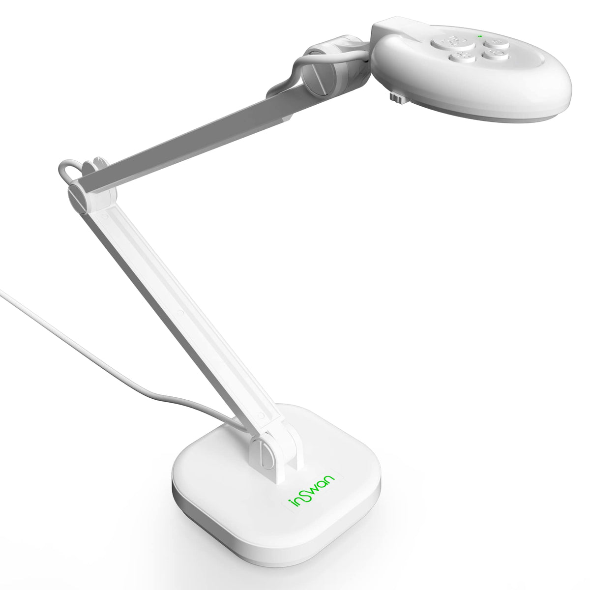 Inswan Ins 2 Usb Document Camera   13Mp 4K Ultra Hd A3 Size Capture, Dual Mode Autofocus, Led Light, Microphone Mac Os, Windows,