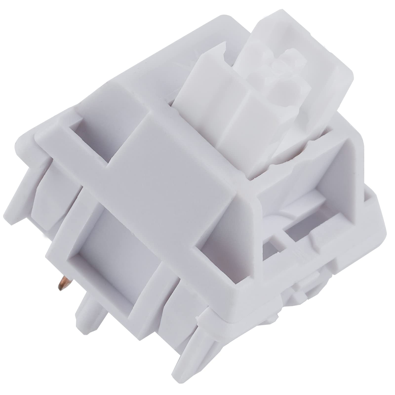Ws White Linear Mechanical Keyboard Lubed Switches, 5 Pin 45Gf Quiet Pre Lubed Switches With Standard Mx Structure (35Pcs)
