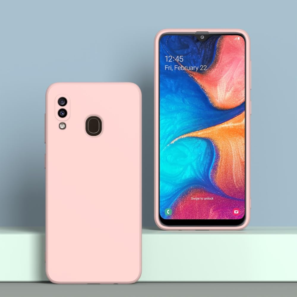 Wogroo For Samsung Galaxy A20 Case Pink, A30 Case Scratch Resistant With Soft Touch, Slim Thin Phone Cover For Samsung Galaxy A2