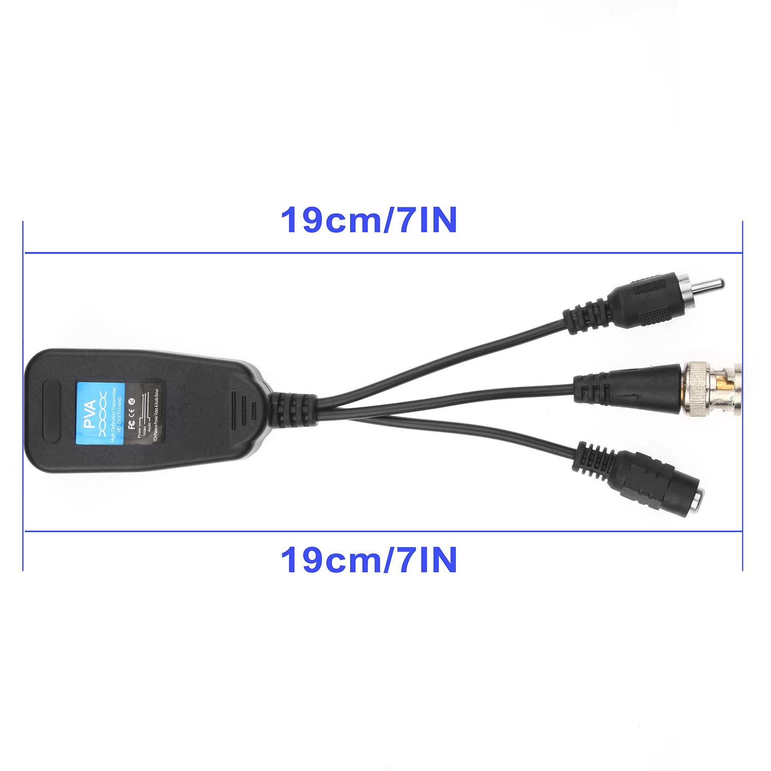 Passive Video Balun 8 Pairs Passive Video Power Balun Audio Connector 720P  2Mp Bnc To Rj45 Network Transceiver Cat5E/Cat6 Bnc T