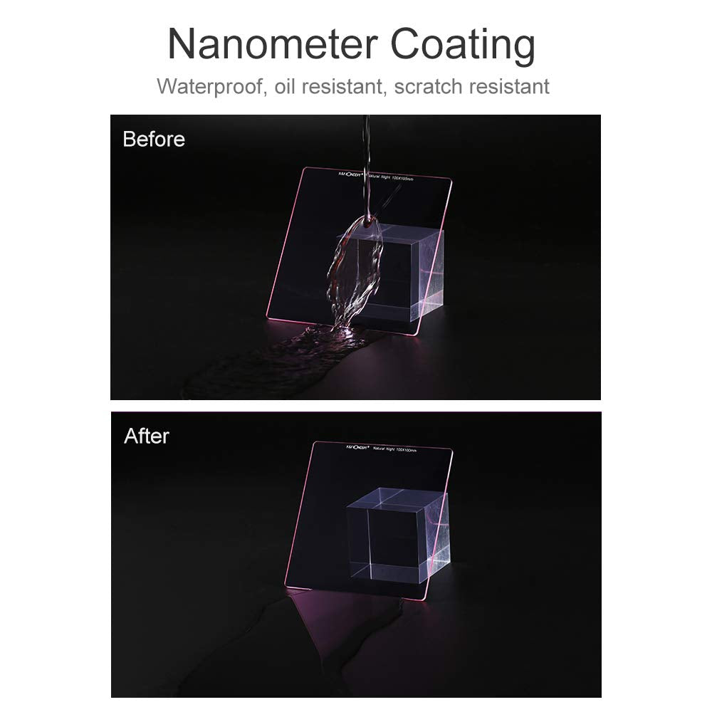 K&F Concept Natural Night Anti-Light Pollution Filter 100x100mm Glass 28 Multi-Layer Coated
