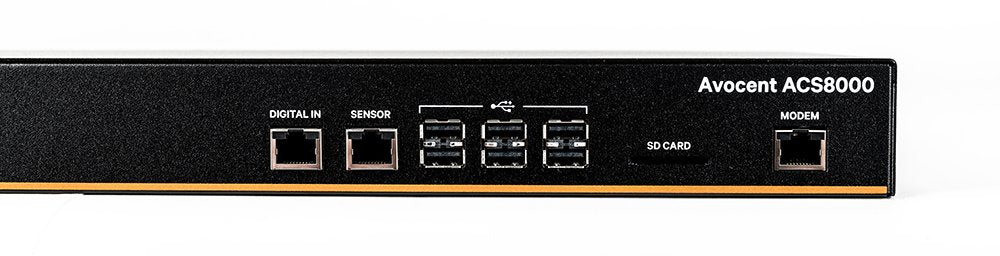 Vertiv Avocent Acs8000 Serial Console, 8 Port Serial Console Server, Dual Ac Power, Expanded Memory Capabilities, Remote Data Ce