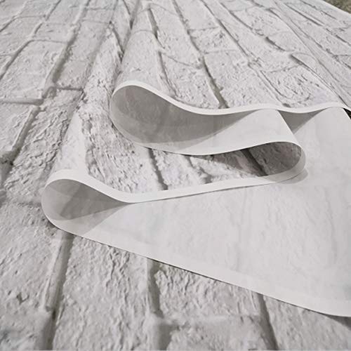 Sjoloon White Brick Wall Backdrop White Brick Photo Backdrop Thin Vinyl Photography Backdrop Background Studio Prop 10931 (6X9Ft