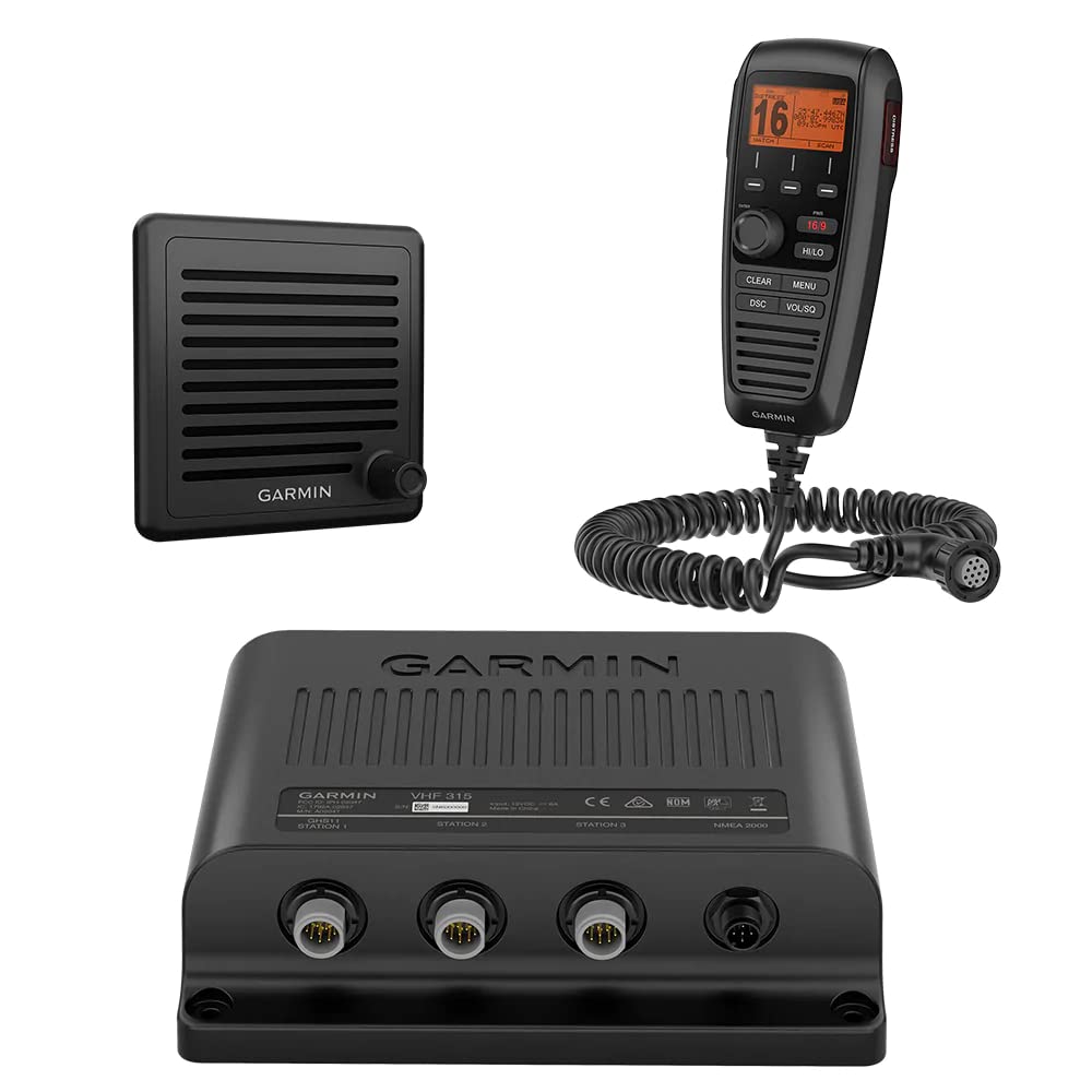 Garmin 0100204700 Vhf 315, Modular, With Hailer & Gps, White, Small