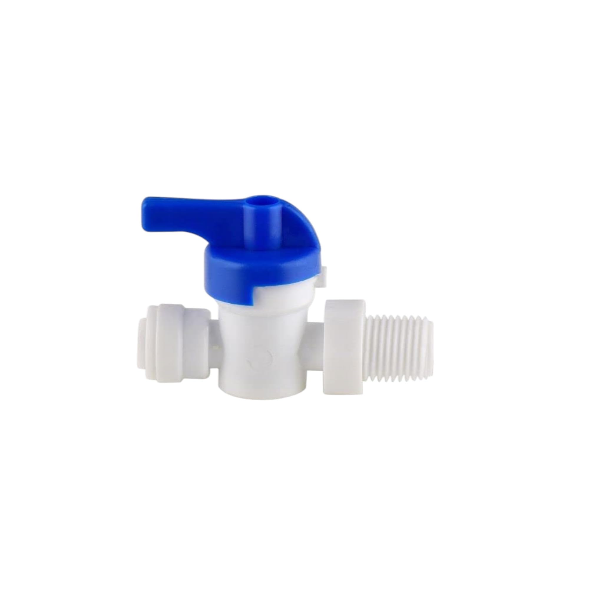 Aqualiquid Ro Water Purifier Pvc Valve 1/4 Inlet Valve Only 1/4Inch Qc X 1/4Inch Divertor Ball Valve On/Off Ro/Uv/Uf/Tds Water Purifie