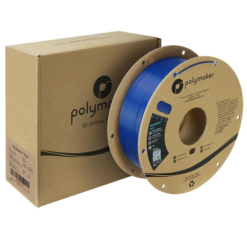 Polymaker High Speed Pla Pro Filament 1.75Mm, Blue Polysonic Pla Pro 3D Printer Filament 1Kg - Stronger Fast Printing Pla Filame