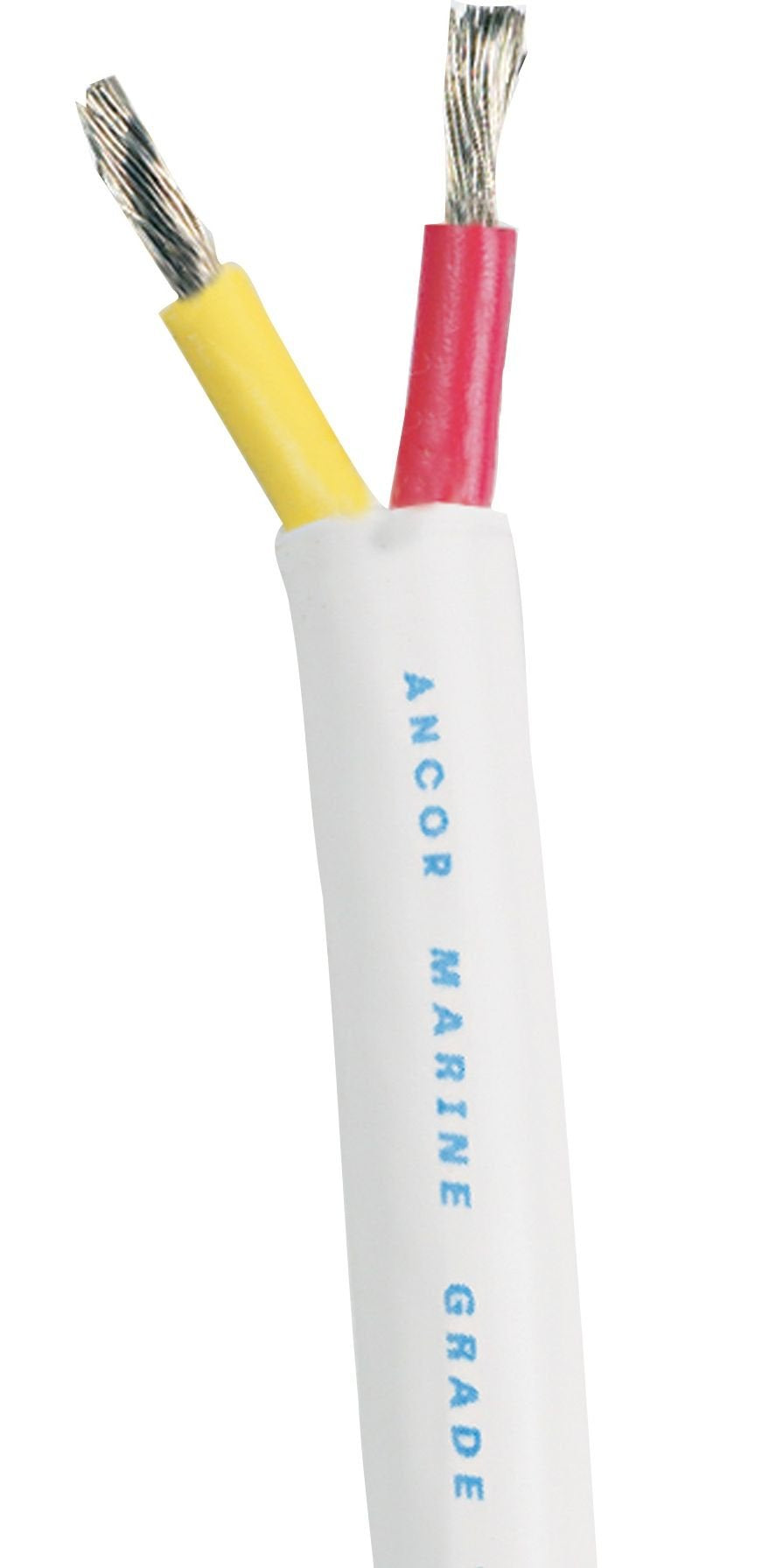 Ancor 124925 Safety Duplex Cable, 18/2 AWG (2 x 0.8mm2), Flat - 250ft,Red/Yellow