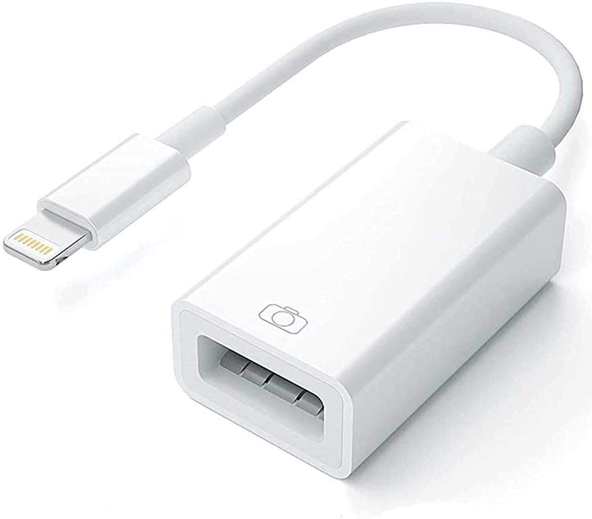 Apple Lightning To Usb Camera Adapter, Usb 3.0 Otg Cable For Iphone/Ipad To Connect Card Reader, Usb Flash Drive, U Disk, Keyboa